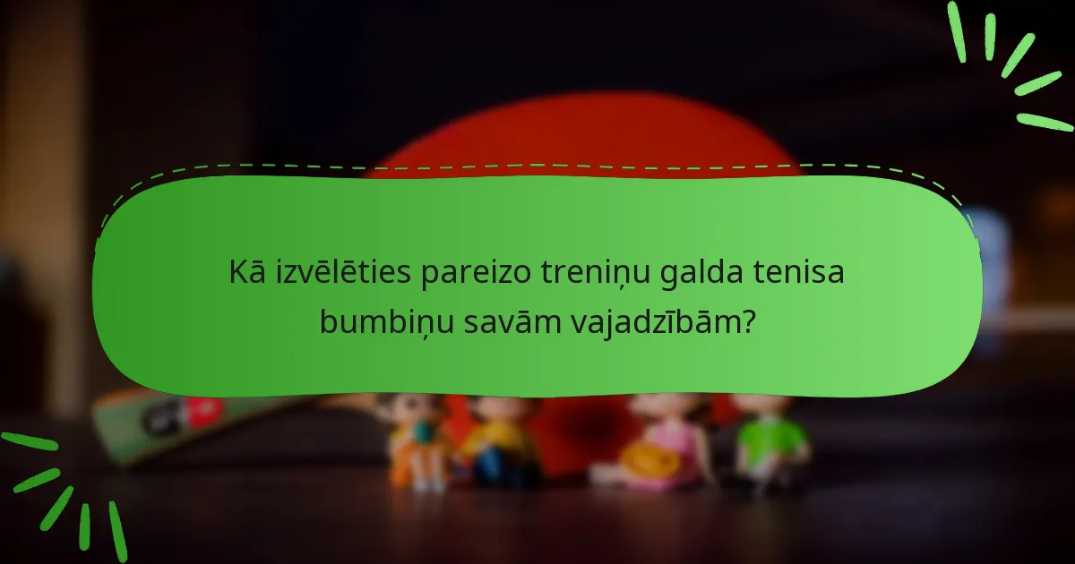 Kā izvēlēties pareizo treniņu galda tenisa bumbiņu savām vajadzībām?